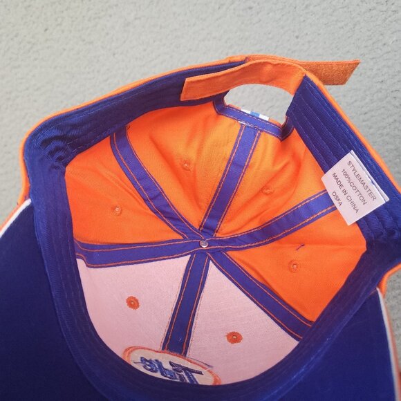 Vintage Tide Racing Hat Cap Strapback Orange Embroidered NASCAR Striped - Picture 7 of 8